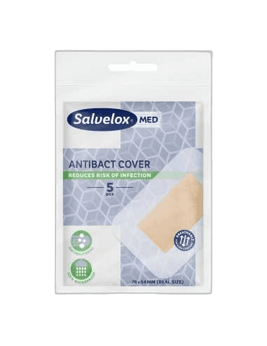 Imagen de SALVELOX MED ANTIBACT COVER APOSITO ADHESIVO 5 APOSITOS 76 M