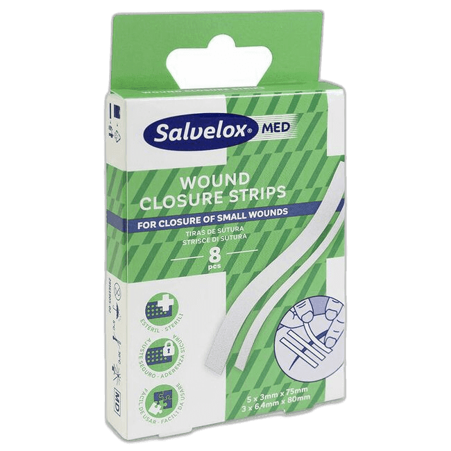 Imagen de SALVELOX MED WOUND CLOSURE STRIPS 8 TIRAS DE SUTURA