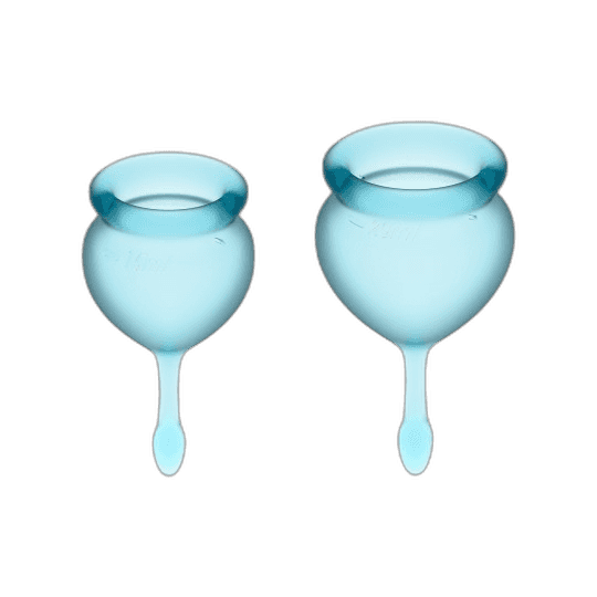 Imagen de SATISFYER COPA MENSTRUAL FEEL GOOD AZUL CLARO