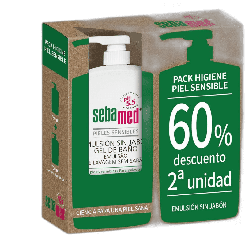 Imagen de SEBAMED LECHE CORPORAL 2 ENVASES 750 ML PACK 60% PROMOCION
