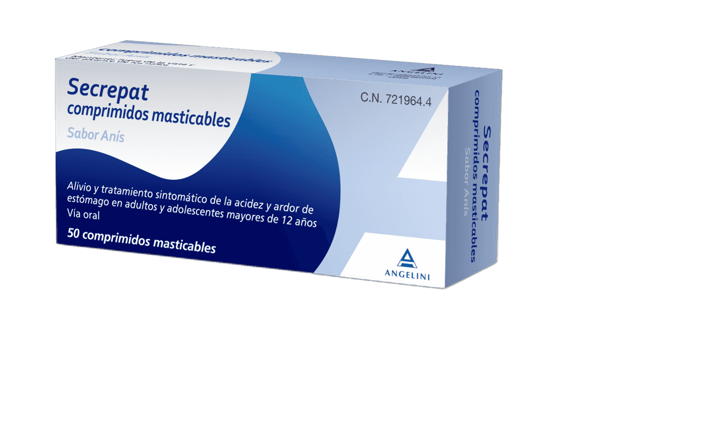 Imagen de SECREPAT 50 COMPRIMIDOS MASTICABLES (SABOR ANIS)
