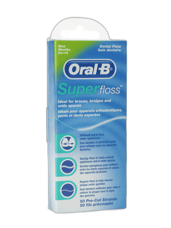Imagen de SEDA DENTAL SUPER FLOSS ORAL-B 50 U.I.