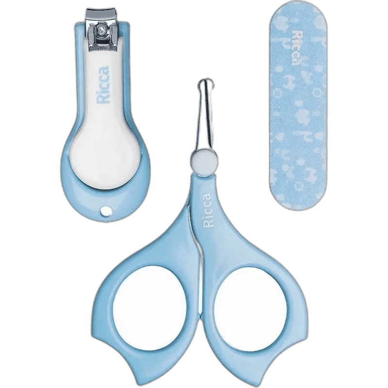 Imagen de SET MANICURA BABY SHIRT AZUL/ROSA CAMALEON