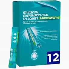 Imagen de GAVISCON SABOR MENTA SUSPENSION ORAL 12 SOBRES
