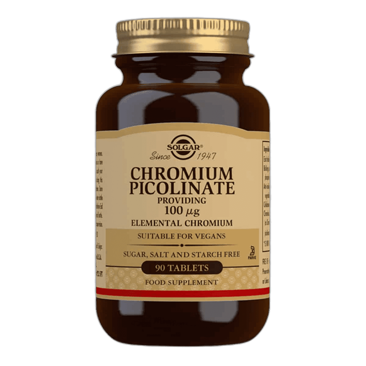 Imagen de SOLGAR CHROMIUM PICOLINATE 90 TABLETAS