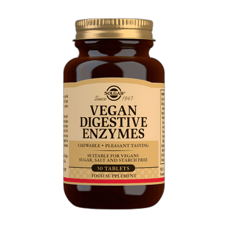 Imagen de SOLGAR ENZYMAS DIGESTIVAS VEGANAS 50 TABLETAS