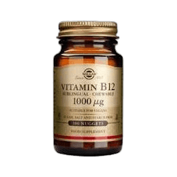 Imagen de SOLGAR VIT B12 1000MCG(CIANOCOBALAMINA) 100 COMP MASTICABLES