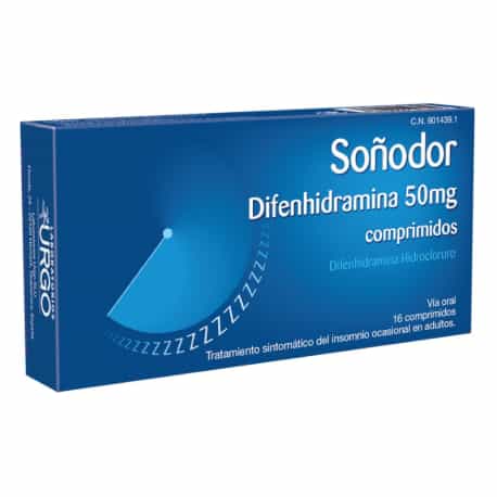 Imagen de SOÑODOR 50 MG 16 COMPRIMIDOS