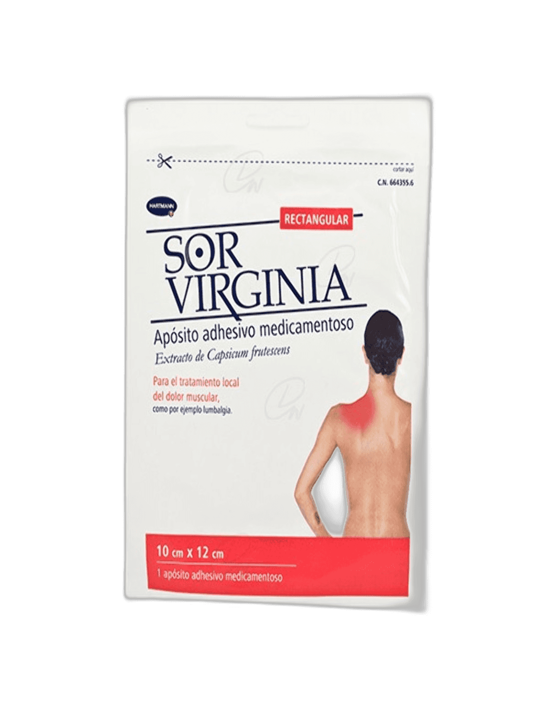Imagen de SOR VIRGINIA 1 APOSITO ADHESIVO MEDICAMENTOSO (RECTANGULAR)