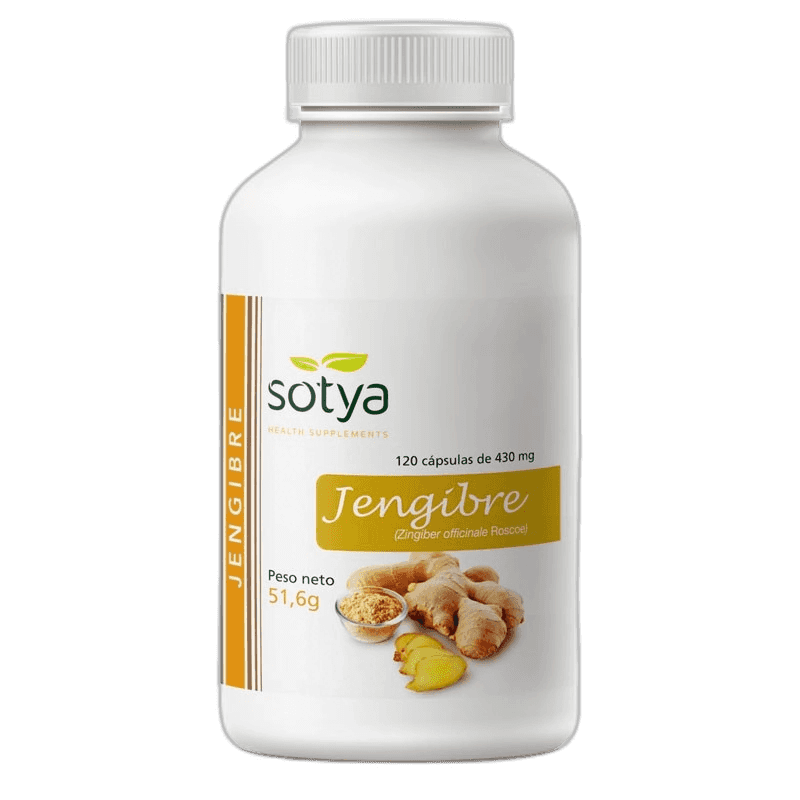 Imagen de SOTYA JENGIBRE 430 MG 120 CAPSULAS