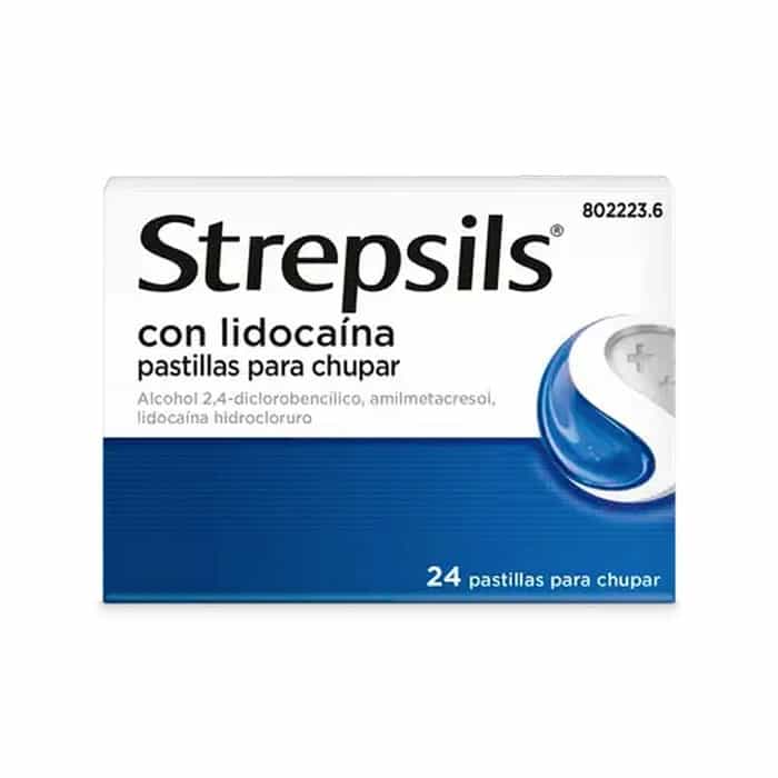 Imagen de STREPSILS CON LIDOCAINA 24 PASTILLAS