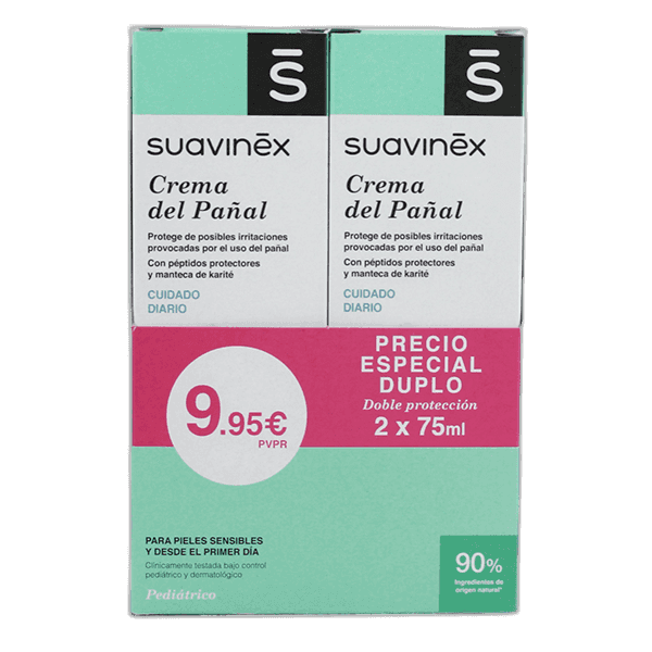 Imagen de SUAVINEX DUPLO CREMA PAÑAL 2 X 75 ML