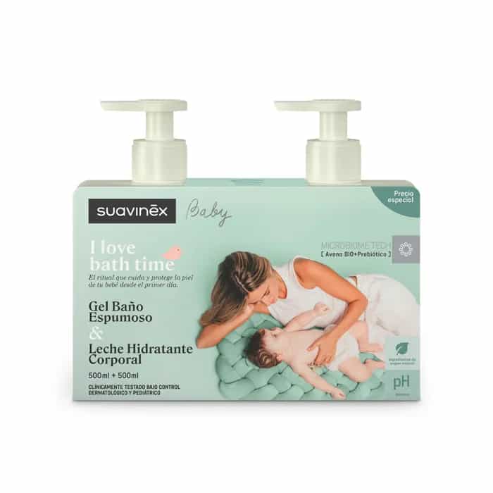Imagen de Suavinex Gel Baño Espumoso 500 Ml + Leche Hidratante Corporal 500 Ml