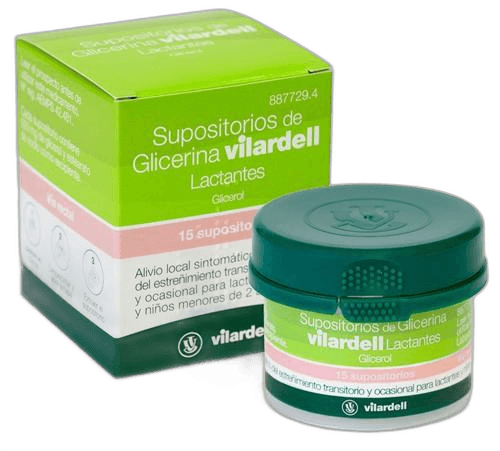Imagen de SUPOSITORIOS DE GLICERINA VILARDELL LACTANTES 0,92 g 15 SUPOSITORIOS