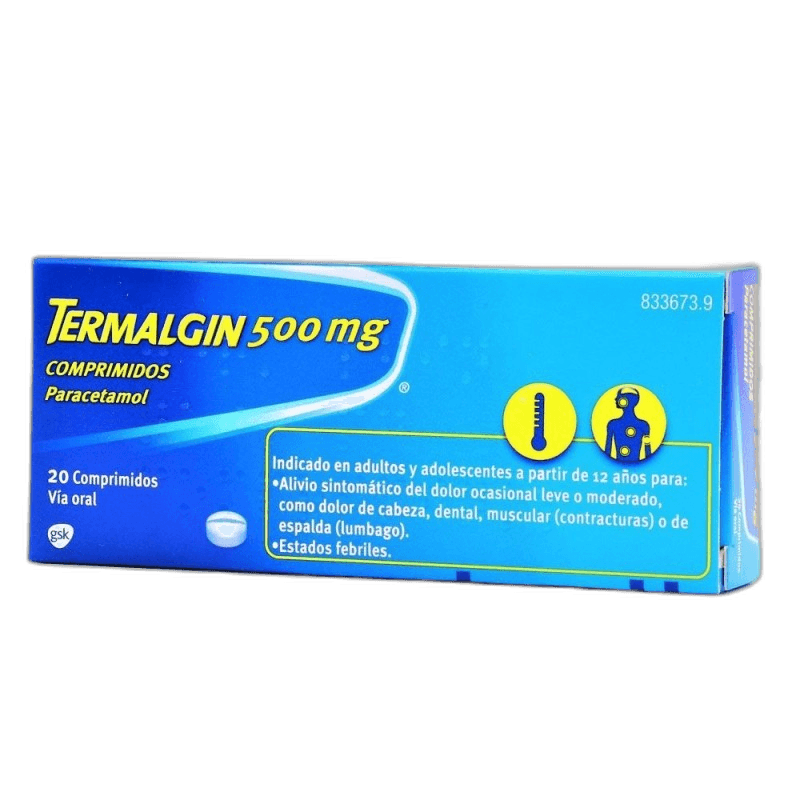 Imagen de TERMALGIN 500 mg 12 COMPRIMIDOS RECUBIERTOS