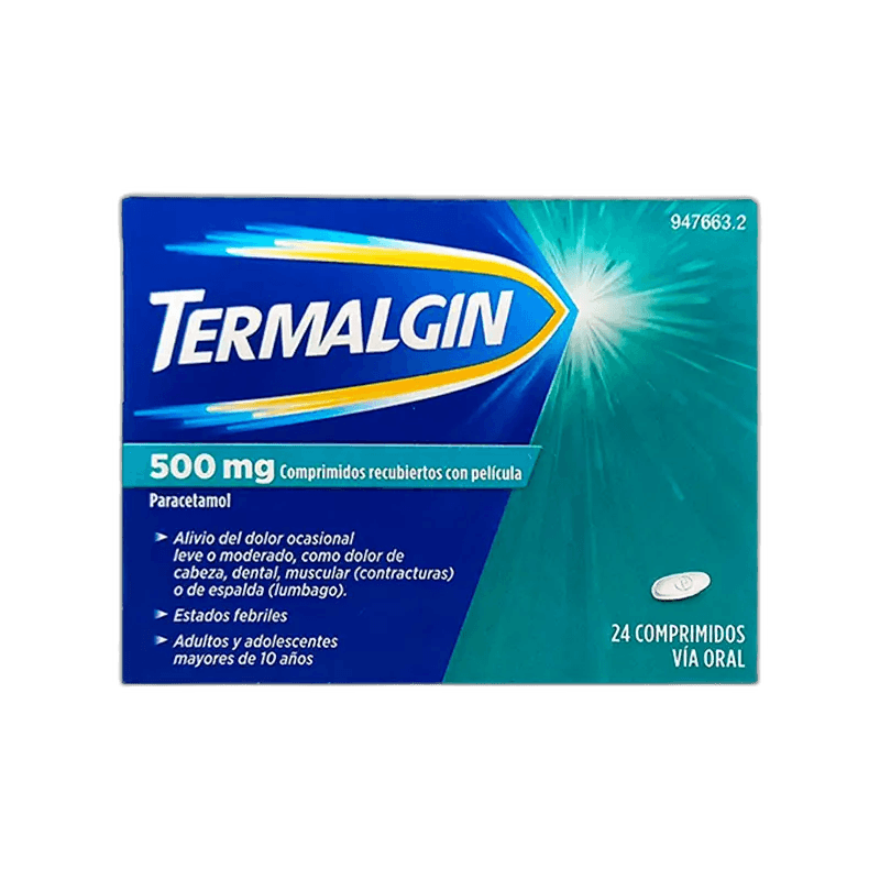 Imagen de TERMALGIN 500 mg 24 COMPRIMIDOS RECUBIERTOS