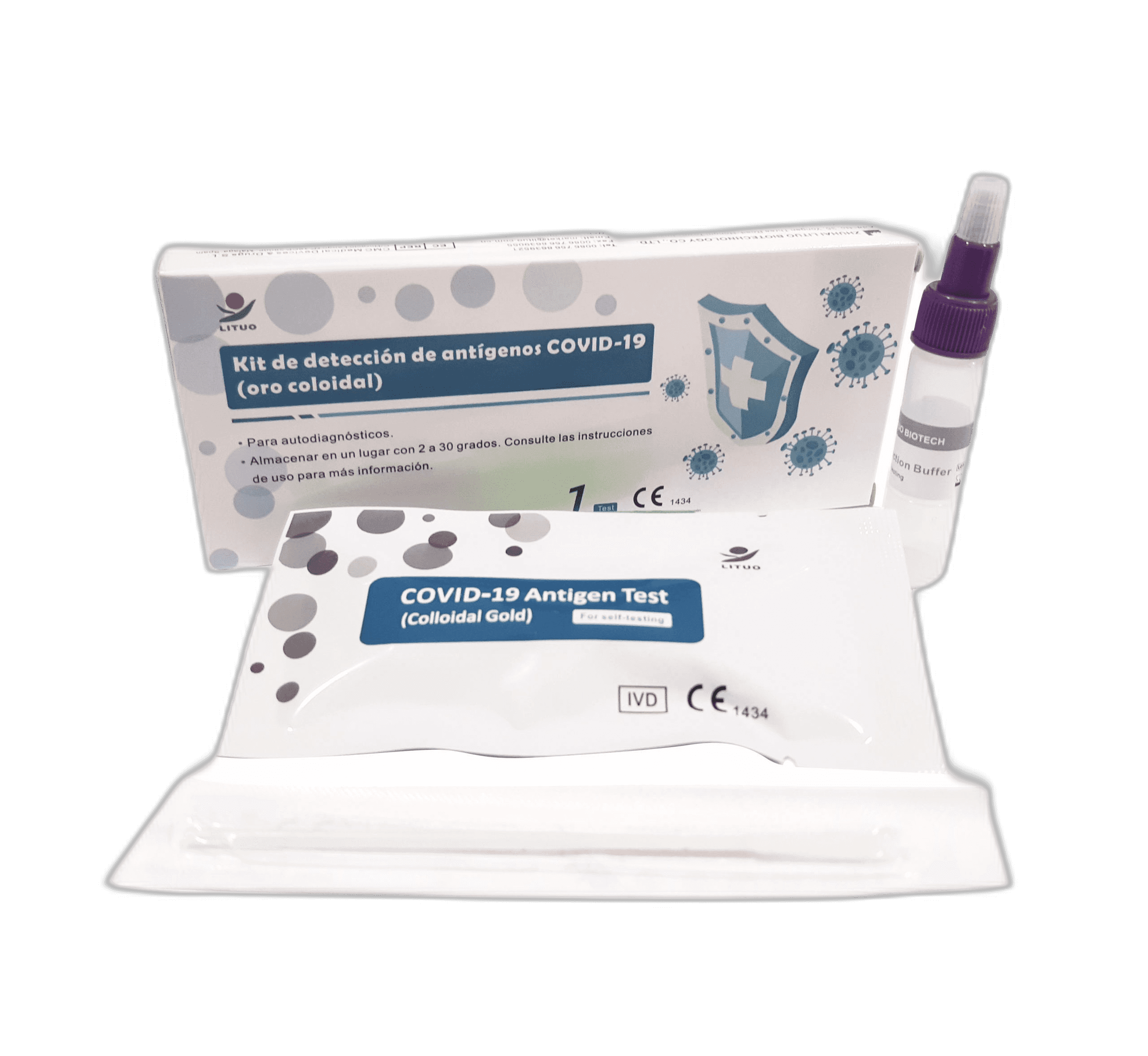 Imagen de TEST NASAL COMBINADO AUTODIAGNOSTICO ANTIGENOS SARS-COV-2 Y