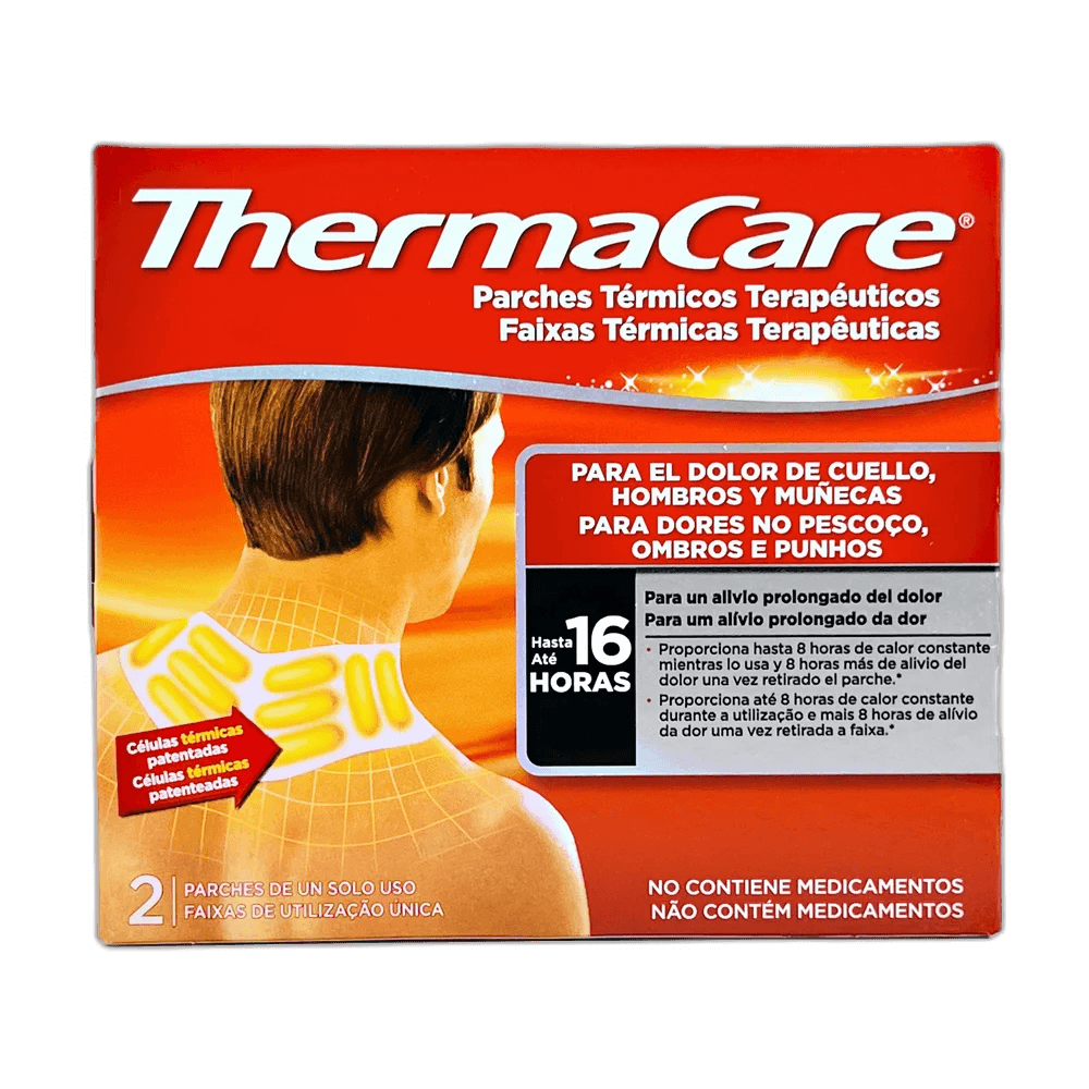 Imagen de THERMACARE PARCHE TERMICO CUELLO HOMBRO MUÑECA 2 PARCHES