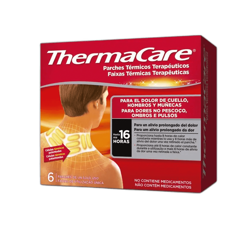 Imagen de THERMACARE PARCHE TERMICO CUELLO HOMBRO MUÑECA 6 PARCHES