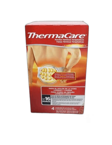 Imagen de THERMACARE PARCHE TERMICO ZONA LUMBAR CADERA 4 PARCHES