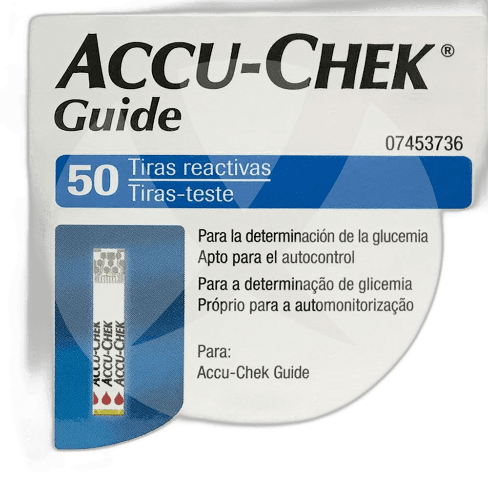 Imagen de TIRAS REACTIVAS GLUCEMIA ACCU-CHEK GUIDE 10 UNIDADES