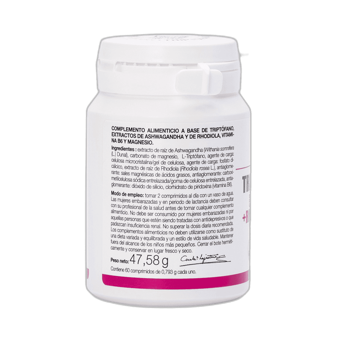 Imagen de TRIPTOFANO PLUS CON ASHWAGANDHA + RHODIOLA Y MAGNESIO ANA MA