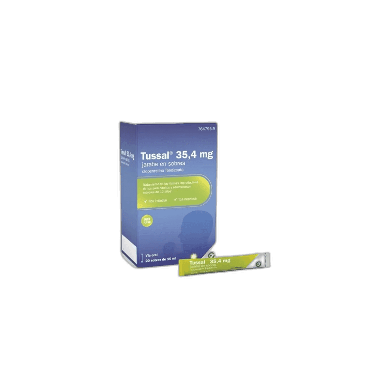 Imagen de TUSSAL 35,4 mg/ml 20 SOBRES DE JARABE 10 ml