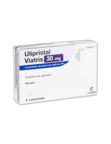 Imagen de ULIPRISTAL EXELTIS EFG 30 mg 1 COMPRIMIDO RECUBIERTO