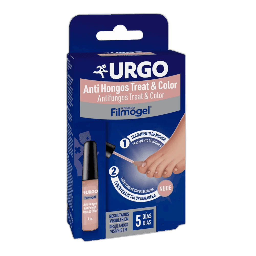 Imagen de URGO FILMOGEL ANTIHONGOS TREAT & COLOR 1 FRASCO 4 ML
