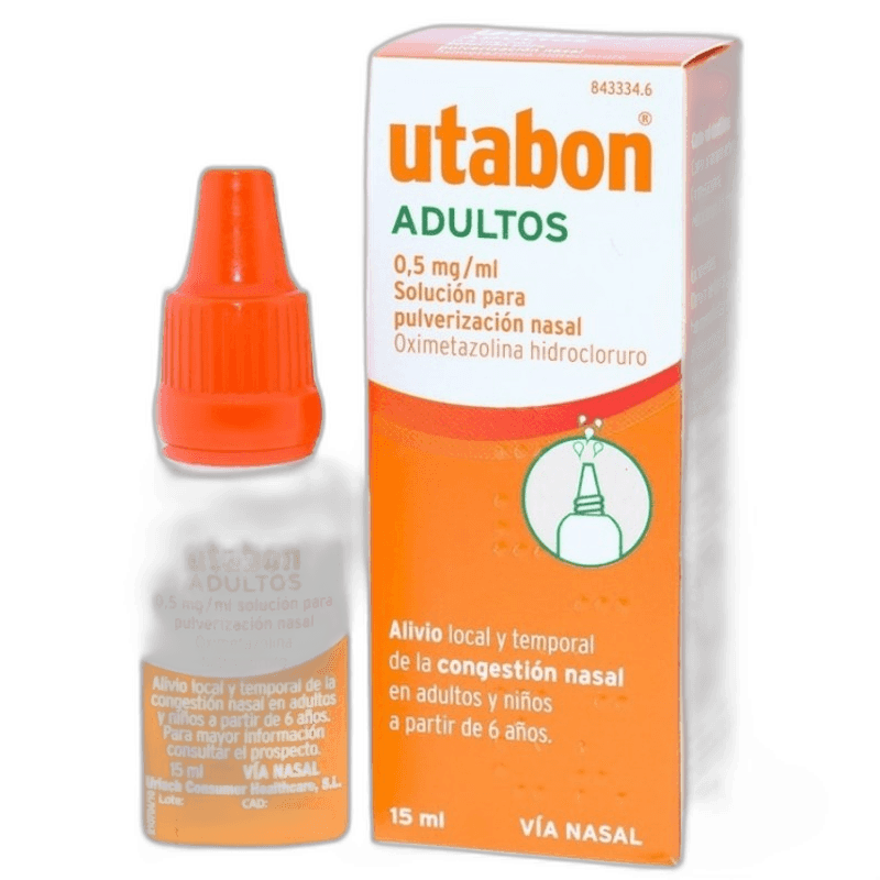 Imagen de UTABON ADULTOS 0,5 mg/ml SOLUCION PARA PULVERIZACION NASAL 1 FRASCO 15 ml