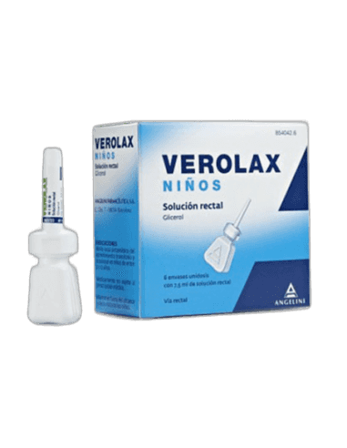 Imagen de VEROLAX NIÑOS 1,8 ml SOLUCION RECTAL 6 ENEMAS 2,5 ml