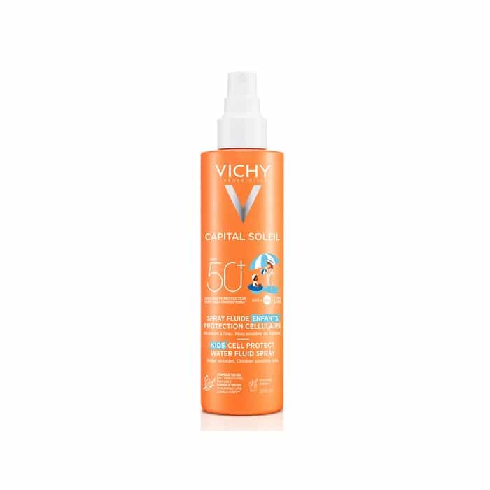 Imagen de Vichy Capital Soleil Cell Protect Water Fluid Spray Niños Spf50+ 200 Ml