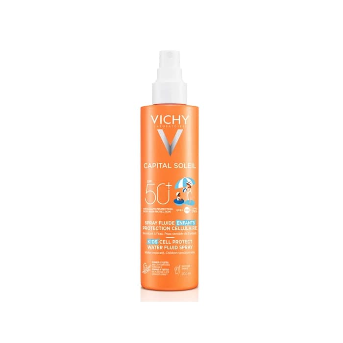 Imagen 2 de Vichy Capital Soleil Cell Protect Water Fluid Spray Niños Spf50+ 200 Ml