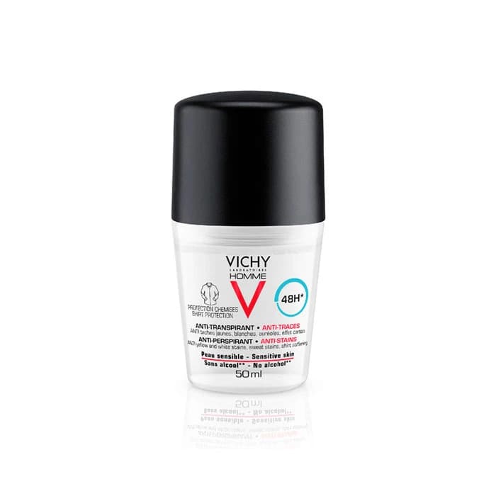 Imagen 3 de Vichy Homme Desodorante 48h Anti-Transpirante y Anti-Manchas 50 Ml
