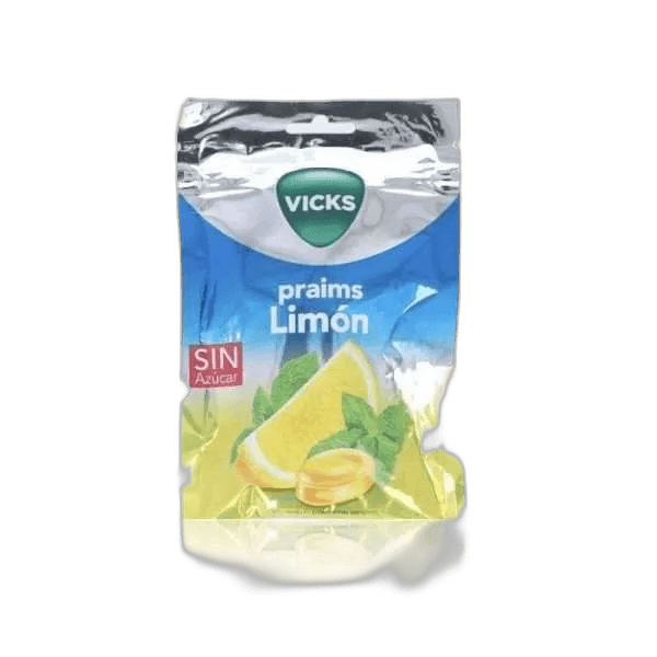 Imagen de VICKS LIMON CARAMELO DURO CON MENTOL 1 BOLSA 72 G