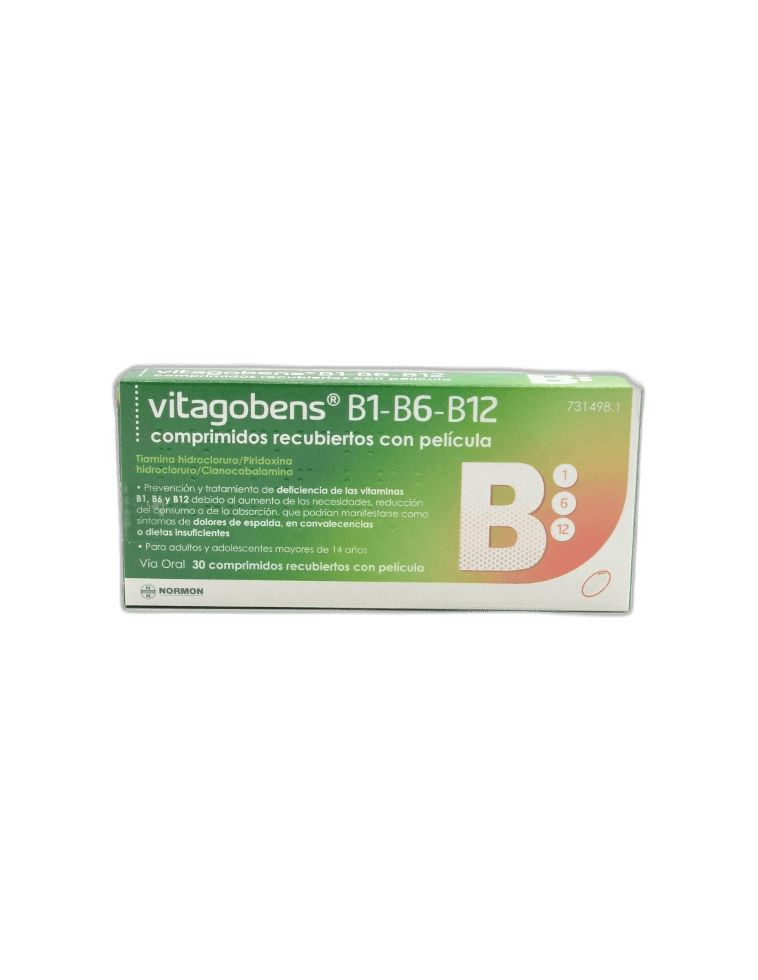 Imagen de VITAGOBENS B1 B6 B12 30 COMPRIMIDOS RECUBIERTOS