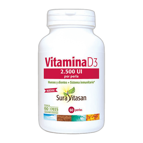 Imagen de VITAMINA D3 2500UI 60 PERLAS SURAVITASAN