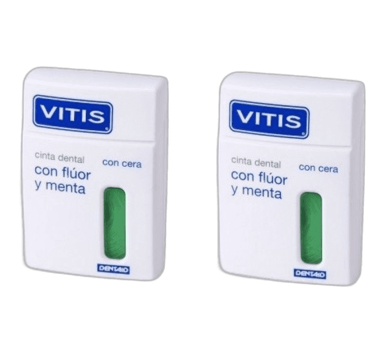 Imagen de VITIS SEDA DENTAL CON FLUOR Y MENTA 50 M 2 U