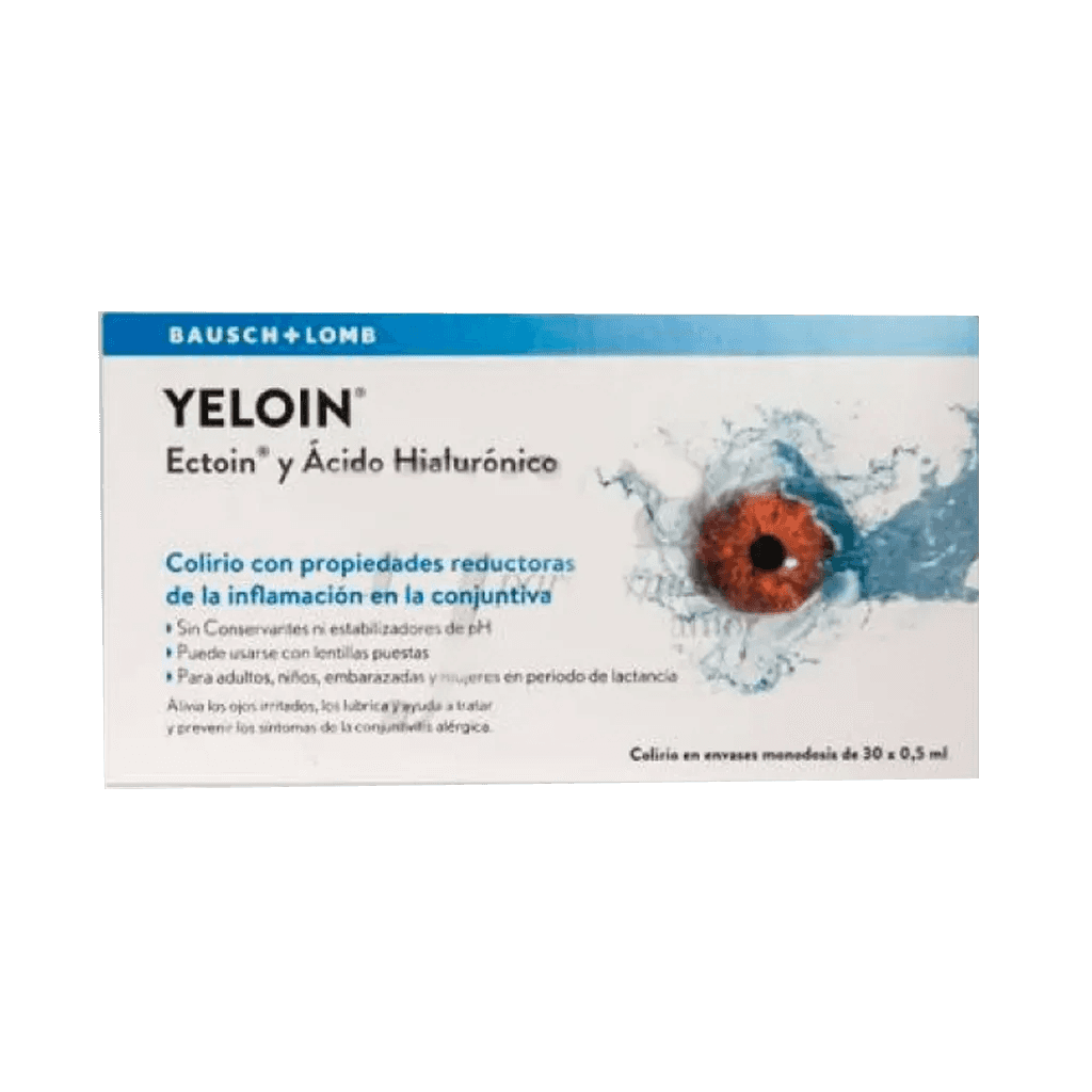 Imagen de YELOIN COLIRIO MONODOSIS 30 UNIDADES 0,5 ML