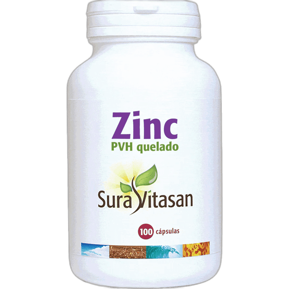Imagen de ZINC PVH QUELADO SURA VITASAN 100 CAPSULAS